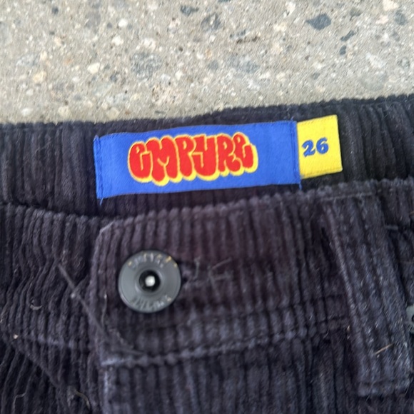 Black Empyre corduroy pants, size 26 - Picture 3 of 4